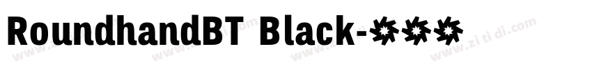 RoundhandBT Black字体转换 RoundhandBT Black字体转换